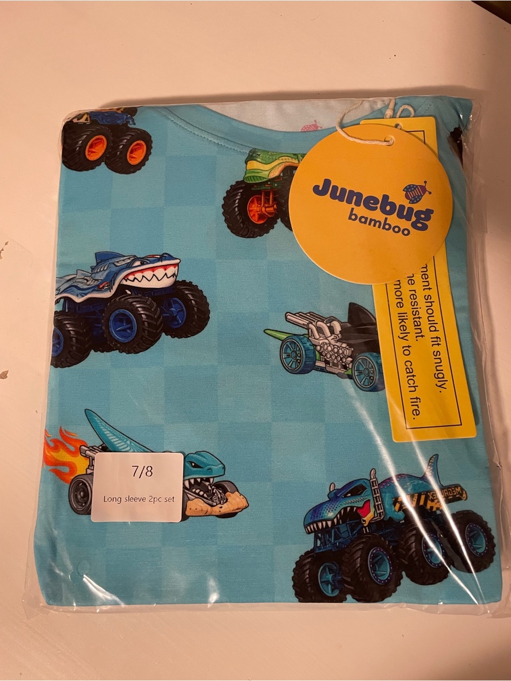 Junebug Bamboo Monster Trucks PJs